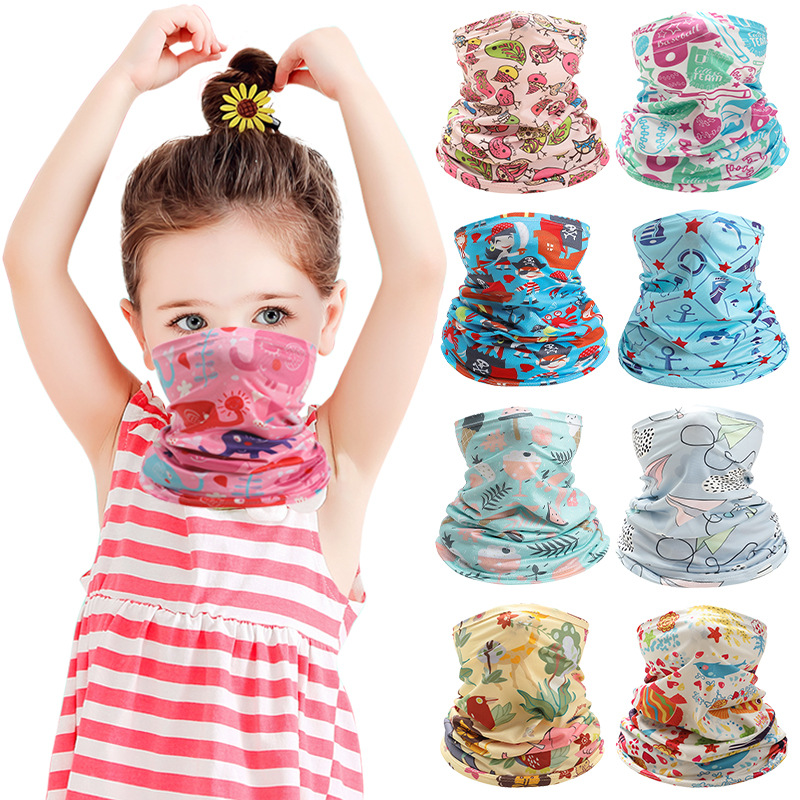 Kids Neck Cover Cute Ice Silk  - Kids Face Mask review and price