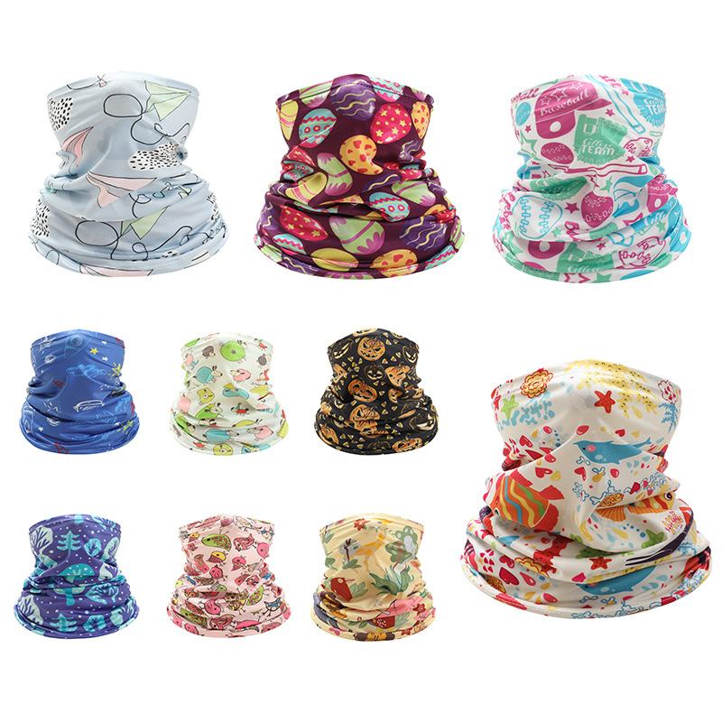Kids Neck Cover Cute Ice Silk  - Kids Face Mask review and price